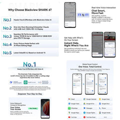 Blackview SHARK 6 5G, 4GB+128GB, 6.88 inch Android 15 Unisoc UMS9620 T8100 Octa Core, Network: 5G, NFC, OTG