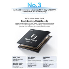 Blackview SHARK 6 5G, 8GB+128GB, 6.88 inch Android 15 Unisoc UMS9620 T8100 Octa Core, Network: 5G, NFC, OTG