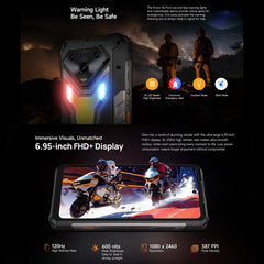 Ulefone Armor 34 Pro, 16GB+512GB, Night Vision, IP68/IP69K Rugged Phone, 6.95 inch Android 15 MediaTek Dimensity 7300 Octa Core, Network: 5G, NFC, OTG