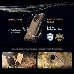 Ulefone Armor X16 Pro, 5GB+256GB, Night Vision, IP68/IP69K Rugged Phone, 6.56 inch Android 15 MediaTek Dimensity 6300 Octa Core, Network: 5G, NFC, OTG