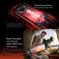 Oukitel WP56 Rugged Phone, 12GB+512GB, 108MP Camera, Fingerprint Identification, 6.8 inch Android 15 MTK Dimensity 7050 Octa Core, NFC, OTG, Network: 5G