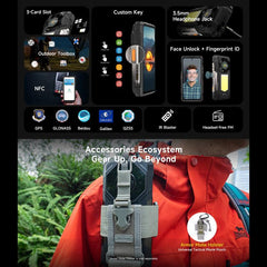 Ulefone Armor 33 Rugged Phone, 12GB+512GB, 6.95 inch Android 15 MediaTek Helio G100 Octa Core, Network: 4G, OTG, NFC, LED Light