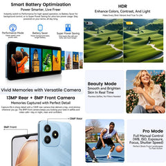 Blackview WAVE 9C, 4GB+128GB, 6.56 inch Android 15 Unisoc T603 SC9863A Octa Core, Network: 4G, OTG