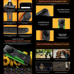 Blackview FORT 1, 6GB+256GB, 6.56 inch Android 15 Unisoc UMS9230E T615 Octa Core, Network: 4G, OTG, NFC