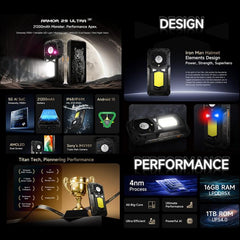 Ulefone Armor 29 Ultra Rugged Phone, 16GB+1TB, Night Vision, 6.67 inch + 1.04 inch Android 15 MediaTek Dimensity 9300+ Octa Core, Network: 5G, Versatile LED Light, Warning Light