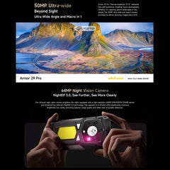 Ulefone Armor 29 Pro Thermal Version Rugged Phone, 16GB+512GB, Night Vision, 6.67 inch + 1.04 inch Android 15 MediaTek Dimensity 7400 Octa Core, Network: 5G, OTG, NFC