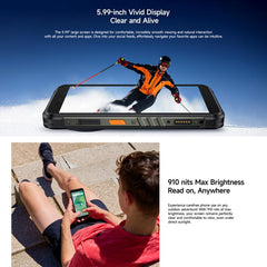 Ulefone RugKing, 8GB+256GB, IP68/IP69K Rugged Phone, 5.99 inch Android 15 Unisoc T7255 Octa Core, Network: 4G, NFC, OTG