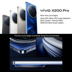 vivo X200 Pro, 12GB+256GB, Face ID / Screen Fingerprint Identification, 6.78 inch Android 15 Dimensity 9400 Octa Core, OTG, NFC, Network: 5G, Support Google Play
