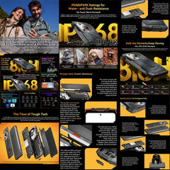 Blackview BL7000 Rugged Phone, 8GB+256GB, 6.78 inch Android 15 MediaTek Dimensity 6300 Octa Core, Network: 5G, NFC, OTG