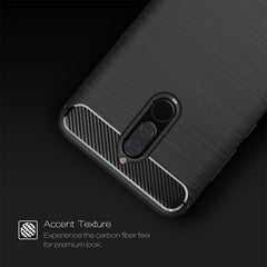 For Huawei  Mate 10 Lite Brushed Carbon Fiber Texture TPU Shockproof Anti-slip Soft Protective Back Cover Case, For Mate 10 Lite