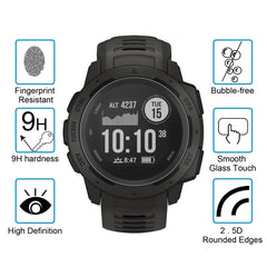 ENKAY Hat-Prince for 36mm Diameter Circular Dial Smart Watch 0.2mm 9H Surface Hardness 2.15D Curved Explosion-proof Tempered Glass Screen Film