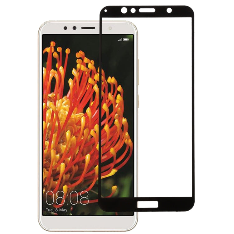 0.26mm 9H 2.5D Anti-scratch Silk-screen Tempered Glass Full Screen Film for Huawei Y6 (2018), For Huawei Y6 (2018) (1 PCS) Black