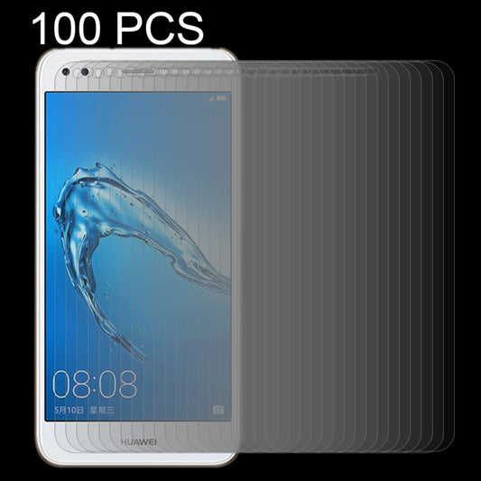 100 PCS for Huawei Y6 Pro (2017) 0.26mm 9H Surface Hardness 2.5D Curved Edge Tempered Glass Screen Protector, For Y6 Pro (2017)