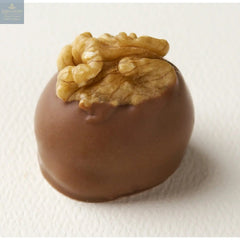 Manon Lait - light hazelnut caramel mousse on a croquant base hand decorated with a walnut 19g