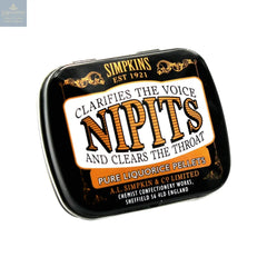 Mini tin of original liquorice flavour Nipit sweets
