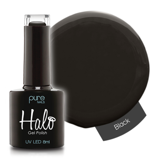 Gel Nail Polish Black 8ml