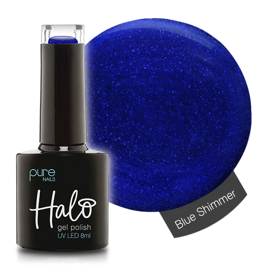 Gel Nail Polish Blue Shimmer 8ml