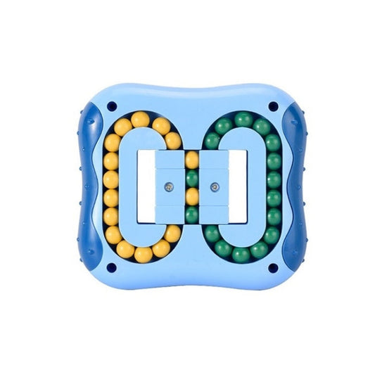 4 PCS Rotating Magic Beans Decompression Educational Toys Children Fingertip Magic Cube Toys, (Cyan), (Red), (Blue)