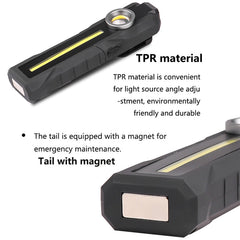 1902B Flashlight Rechargeable Lantern 4 Lighting Mode, 1902A, 1902B