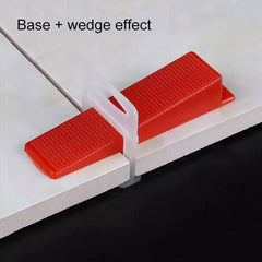 100 PCS 2.0mm Lengthen Tile Leveling System Clips Kit Wall Floor Tile Spacer Tiling Tool for Paving Locator Tool OG6480