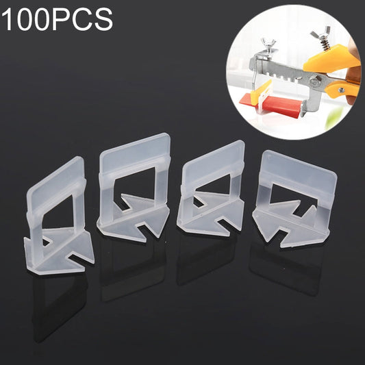 100 PCS 2.0mm Lengthen Tile Leveling System Clips Kit Wall Floor Tile Spacer Tiling Tool for Paving Locator Tool OG6480