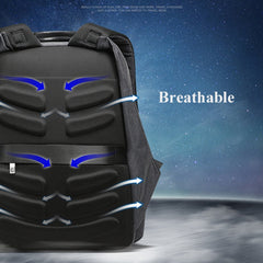 Bopai 851-010128 Business Anti-theft Waterproof Large Capacity Double Shoulder Bag,with USB Charging Port, Size: 34x19x43cm