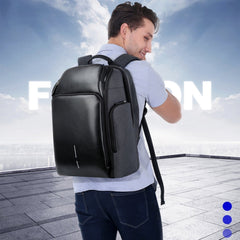 Bopai 851-010128 Business Anti-theft Waterproof Large Capacity Double Shoulder Bag,with USB Charging Port, Size: 34x19x43cm