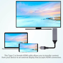 USB-C / Type-C 3.1 to HDMI 4Kx2K HDTV Cable, Cable Length: 20cm, PC1022H, PC1022