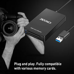 Rocketek XQD312 Type-C to SD / XQD 2 in 1 Card Reader, Type-C