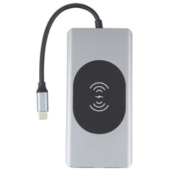 14 in 1 Type-C Docking Station with Wireless Charging(1000M Network Port), 14 in 1