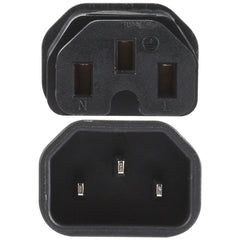 C13 to C15 Groove AC Power Plug Adapter Converter Socket, C13 to C15 Groove
