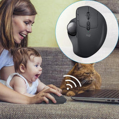 Logitech MX ERGO 440DPI Bluetooth + Unifying Dual-mode Wireless Trackball Optical Mouse, MX ERGO