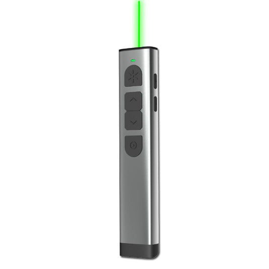 Doosl Dsit038 2.4GHz Wireless Presenter PowerPoint Clicker Representation Remote Control Green Laser Pointer, Control Distance: 100m, Green Laser