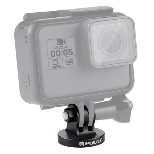 PULUZ 1/4 inch Screw Hole Tripod Mount CNC Adapter for GoPro, Insta360, DJI and Other Action Cameras