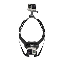 PULUZ Hound Dog Fetch Harness Adjustable Chest Strap Mount for GoPro, Insta360, DJI and Other Action Cameras, Dog Chest Strap
