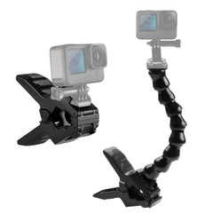 PULUZ Action Sports Cameras Jaws Flex Clamp Mount for GoPro, Insta360, DJI and Other Action Cameras