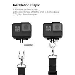 PULUZ 60cm Detachable Long Neck Strap Lanyard SlingGoPro, Insta360, DJI and Other Action Cameras, 60cm Neck Strap