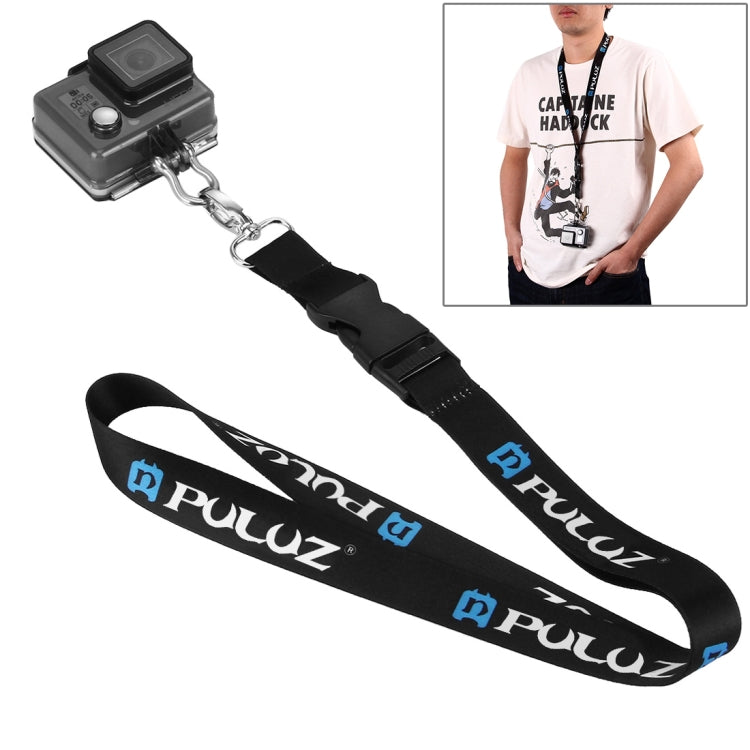 PULUZ 60cm Detachable Long Neck Strap Lanyard SlingGoPro, Insta360, DJI and Other Action Cameras, 60cm Neck Strap