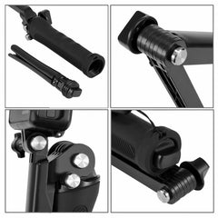 PULUZ 3-Way Grip Foldable Tripod Selfie-stick Extension Monopod for GoPro, Insta360 ONE R, DJI Osmo Action and Other Action Cameras, Length: 20-58cm, Length: 20-58cm