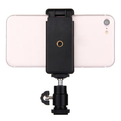 PULUZ 1/4 inch Hot Shoe Tripod Head + Tripod Stand Clamp for iPhone, Samsung, Huawei, HTC, 5.5cm - 8cm Width Smartphones