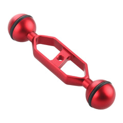 PULUZ 5.0 inch 12.6cm Aluminum Alloy Dual Balls Arm, Ball Diameter: 25mm, 5.0 inch (Black), 5.0 inch (Blue), 5.0 inch (Red)