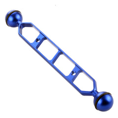 PULUZ 9.0 inch 22.8cm Aluminum Alloy Dual Balls Arm, Ball Diameter: 25mm, 9.0 inch (Blue)