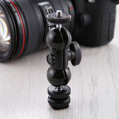 PULUZ Flash Hot Shoe Swivel Ball Head 1/4 inch Tripod Screw Magic Arm with Lock, Magic Arm
