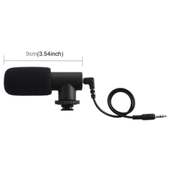 PULUZ 3.5mm Audio Stereo Recording Vlogging Professional Interview Microphone for DSLR & DV Camcorder, Smartphones