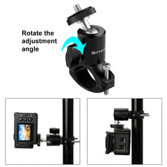 PULUZ Bike Aluminum Handlebar Tripod Ball Head Adapter Mount for GoPro HERO10 Black / HERO9 Black / HERO8 Black /7 /6 /5 /5 Session /4 Session /4 /3+ /3 /2 /1, DJI Osmo Action, Xiaoyi and Other Action Cameras, Ball Head Mount