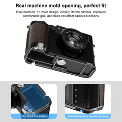 For Fujifilm X100VI PULUZ 1/4 inch Vertical Shoot Quick Release L Plate Bracket Base Holder, For Fujifilm X100VI