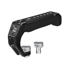 PULUZ Arri Metal Silicone Top Handle with Cold Shoe Mount for Mirrorless Camera Cage Stabilizer