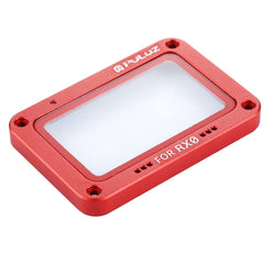 PULUZ Aluminum Alloy Flame + Tempered Glass Lens Protector for Sony RX0 / RX0 II, with Screws and Screwdrivers, Front Flame Red