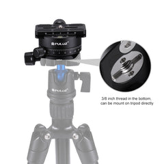 PULUZ Aluminum Alloy 360 Degree Rotation Panorama Ball Head with Quick Release Plate for Camera Tripod Head
