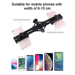 PULUZ Live Broadcast Dual Phone Brackets Horizontal Holder for iPhone, Galaxy, Huawei, Xiaomi, Sony and Other Smart Phones